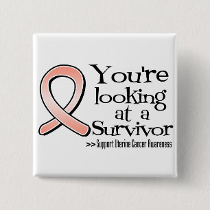 Je kijkt naar een baarmoederhalskanker vierkante button 5,1 cm