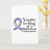 Je kijkt naar een Hodgkins Lymphoma Survivor Kaart (Gele Bloem)