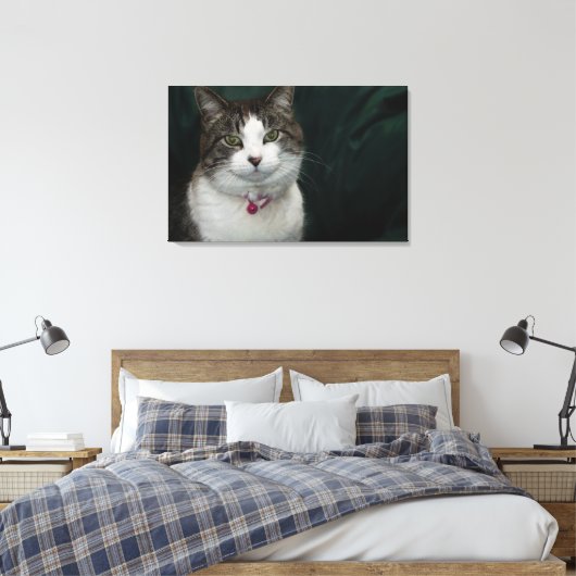 Je kijkt naar me canvas afdruk (Insitu (Slaapkamer))
