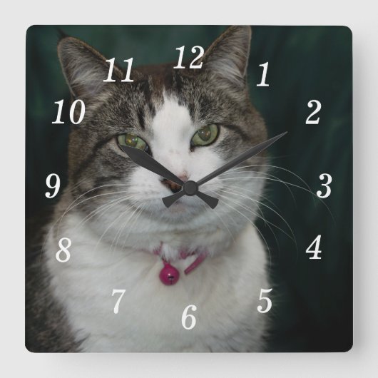 Je kijkt naar me Wall Clock Vierkante Klok (Voorkant)