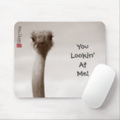 Je kijkt naar mij. Mousepad Muismat (Met muis)