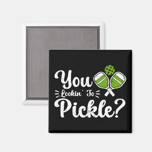 Je kijkt naar Pickle Pickleball Player Funny Magneet