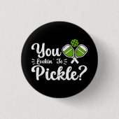 Je kijkt naar Pickle Pickleball Player Funny Ronde Button 3,2 Cm (Voorkant)