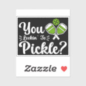 Je kijkt naar Pickle Pickleball Player Funny Sticker (Vel)