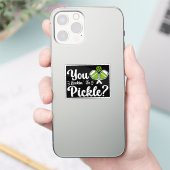 Je kijkt naar Pickle Pickleball Player Funny Sticker (Telefoon)