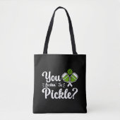 Je kijkt naar Pickle Pickleball Player Funny Tote Bag (Voorkant)