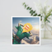 Je kind als Peter Pan in volle vlucht, sprookje Kaart (Staand voorkant)