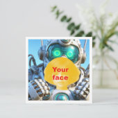 Je kind en robot, robot blanco kaart (Staand voorkant)