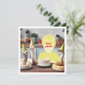 Je kind met slangen, slang verjaardag, slang kaart (Staand voorkant)