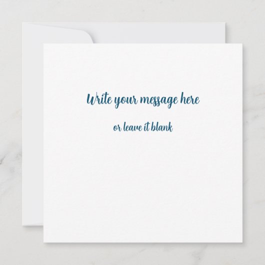 Je kind rijdt op een grote witte haai, haai blanco kaart (Achterkant)