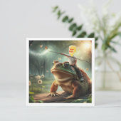 Je kind rijdt op een kikker, doe mijn gezicht op d kaart (Staand voorkant)