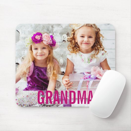 Je Kinder foto grootma Mousepad Muismat (Met muis)