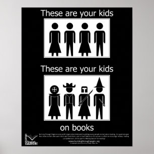 Je Kinderen op boeken Poster
