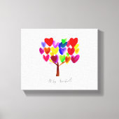 Je kinderkunst veranderen of in een A tekenen Canvas Afdruk (Voorkant)