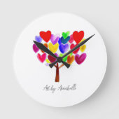 Je kinderkunst veranderen of in een A tekenen Ronde Klok (Voorkant)