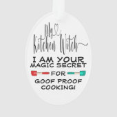 Je KITCHEN WITCH Jaarrond Ornament (achterkant)