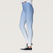 Je kleur met witte ombre-vervaagde gradiënt leggings (Links)