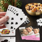 Je kleurenbruiloft speelkaarten met foto's (Insitu)