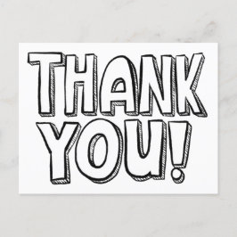 Je Kleurt Het Leuk Handlettered Bedankkaartje Briefkaart