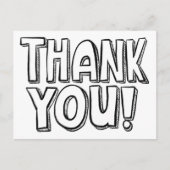 Je Kleurt Het Leuk Handletteren Bedankt Postkaart (Voorkant)