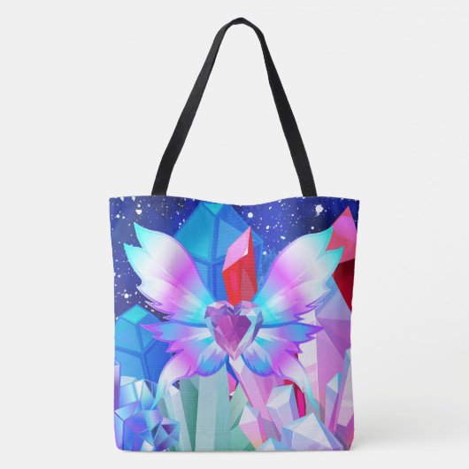 Je kleurt mijn wereld en laat mijn hart Canvas tas (Achterkant)