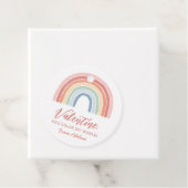 Je kleurt mijn wereld regenboog Kinder Valentijnsd Bedankjes Labels (In situ)