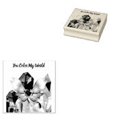 Je kleurt mijn wereld rubberstempel (Gestempeld)