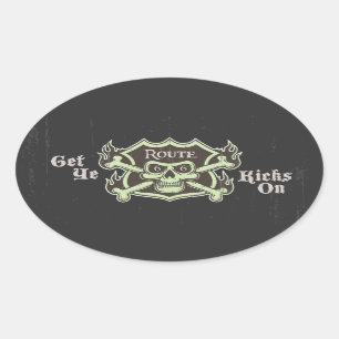 Je klikt op ovale sticker