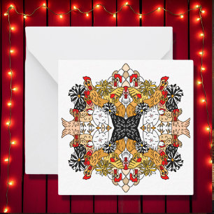 Je klokt op Geweldige Chicken Pun Humor Notitiekaartje