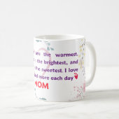 Je knuffels zijn het warmst, je glimlach is het fe koffiemok (Voorkant rechts)