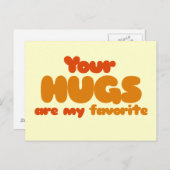 Je knuffels zijn mijn favoriete briefkaart (Voorkant / Achterkant)