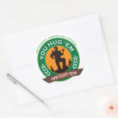 Je knuffelt ze, we snijden ze ronde sticker (Envelop)