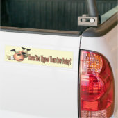 Je koe uitgelijnd bumpersticker (Op Truck)