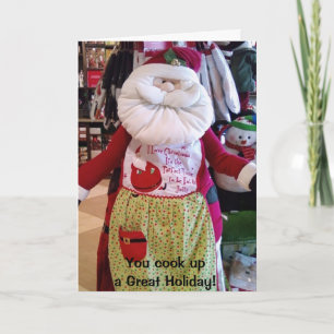 "JE KOKT EEN PRACHTIGE FEESTDAG" PRETTIG KERSTFEES FEESTDAGEN KAART
