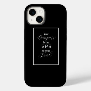 'Je kompas is de GPS naar je ziel' Zin iPhone 14 Hoesje