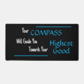 "Je kompas zal je begeleiden..." frase Bureaumat (Voorkant)