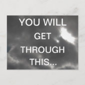 JE KOMT ER DOORHEEN Encouragerende Woorden Briefkaart (Voorkant)