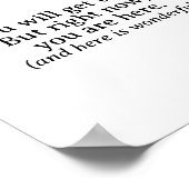 Je Komt Er Wel Inspirerende Citaten Poster (Hoek)