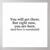 Je Komt Er Wel Inspirerende Citaten Poster (Voorkant)