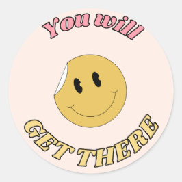 "Je komt er wel" Motiverende sticker