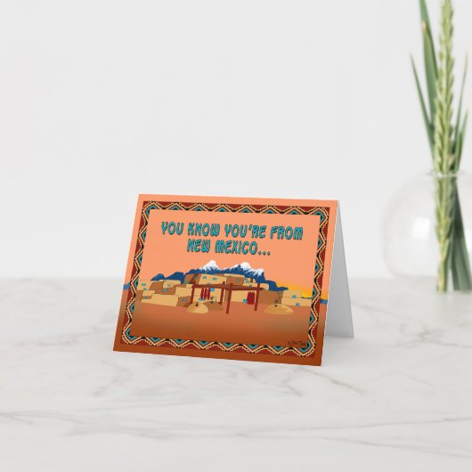 Je komt uit New Mexico als... Kaart (Voorkant)