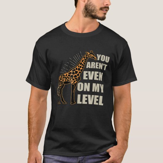 Je komt zelfs op m'n Giraffe in het wild. T-shirt (Voorkant)