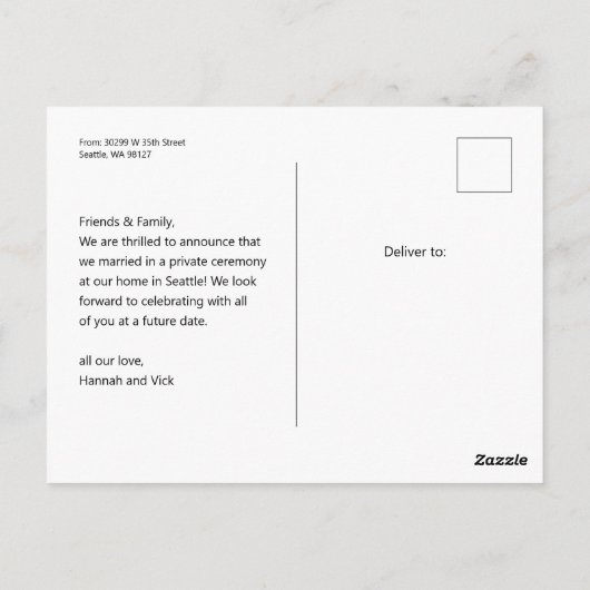Je kon gewoon niet wachten op galerijopslag briefkaart (Achterkant)