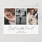 Je kon gewoon niet wachten op galerijopslag briefkaart (Voorkant)