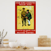 Je koning - Afdrukken Poster (Keuken)