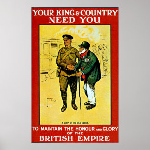 Je koning - Afdrukken Poster