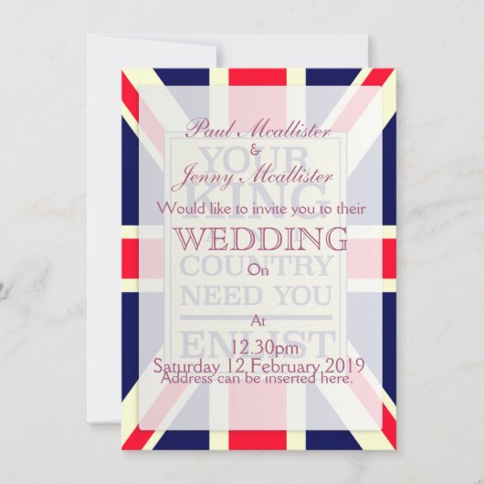 Je koning en land hebben je Enlist nodig. Kaart (Voorkant)