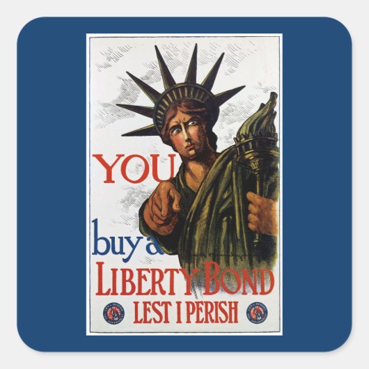 Je koopt een Bevrijdingsobligatie Vierkante Sticker (Voorkant)