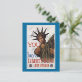 Je koopt een Liberty Bond Lest ik Perish Briefkaart (Staand voorkant)