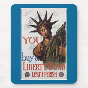 Je koopt een Liberty Bond Lest ik Perish Muismat